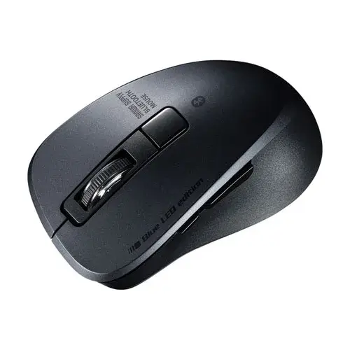 サンワサプライ 静音Bluetooth 5.0 ブルーLEDマウス（5ボタン） MA-BTBL155