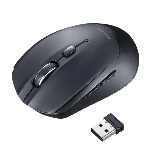 サンワサプライ ワイヤレスブルーLEDマウス（5ボタン） MA-WB509