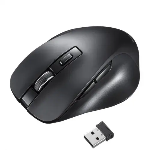 サンワサプライ ワイヤレスブルーLEDマウス（5ボタン） MA-WB518