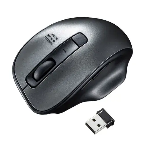 サンワサプライ ワイヤレスブルーLEDマウス MA-WBL134