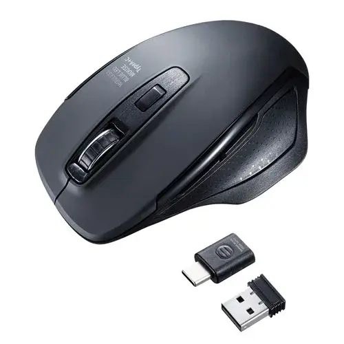 静音ワイヤレスブルーLEDマウス MA-WBLC169