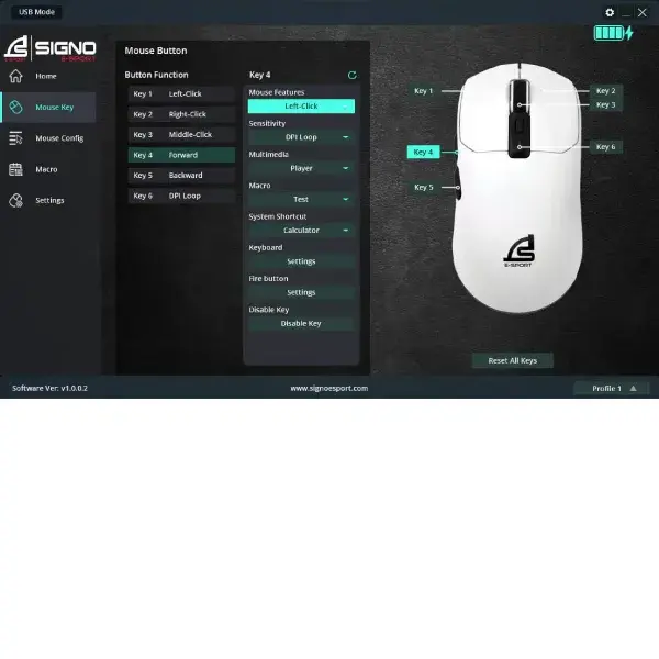 WG-912 AVAROS Wireless Gaming Mouse