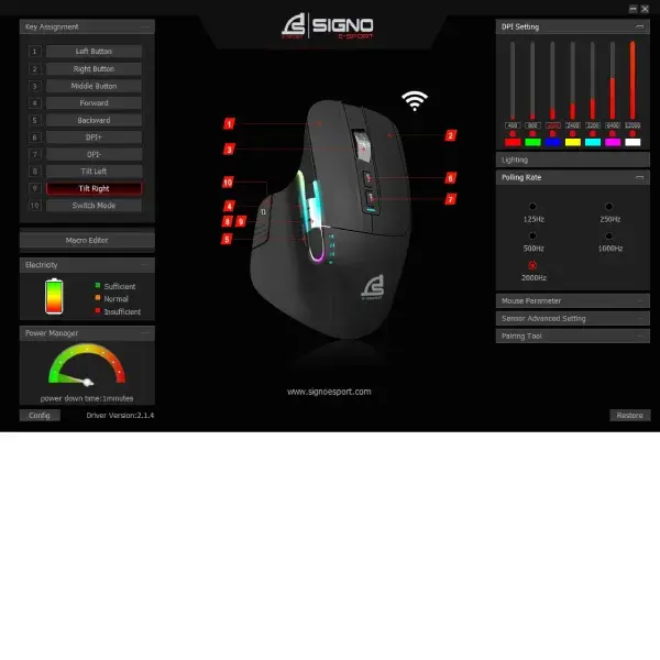 WG-913 XORRUS Gaming Mouse