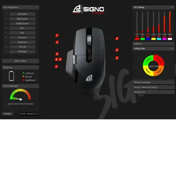 WG-915 VORROS Wireless Gaming Mouse