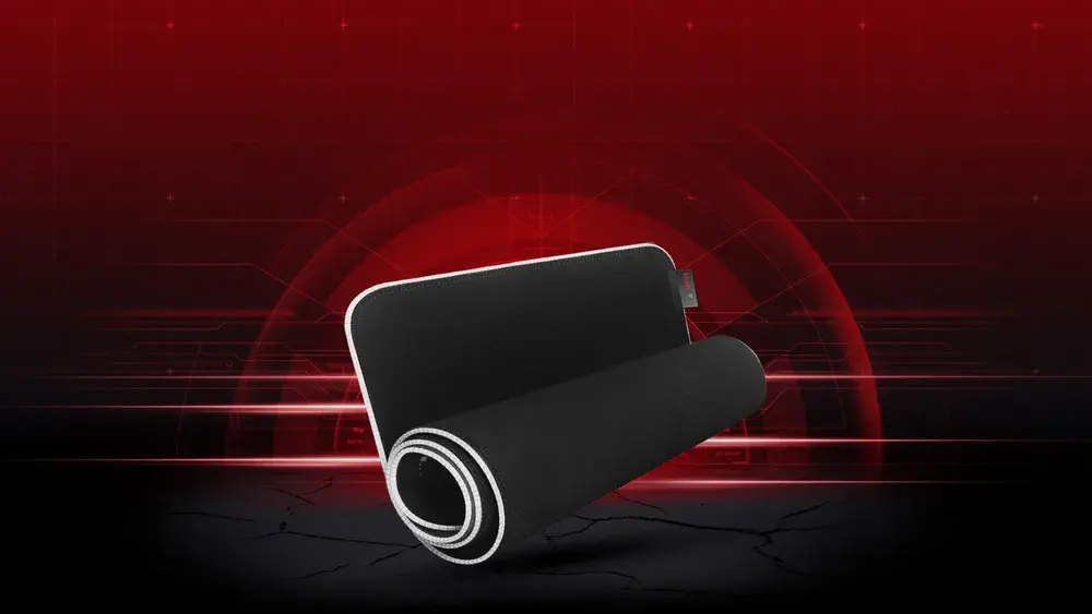 MP-75N Extended Roll-Up Fabric RGB Gaming Mouse Pad