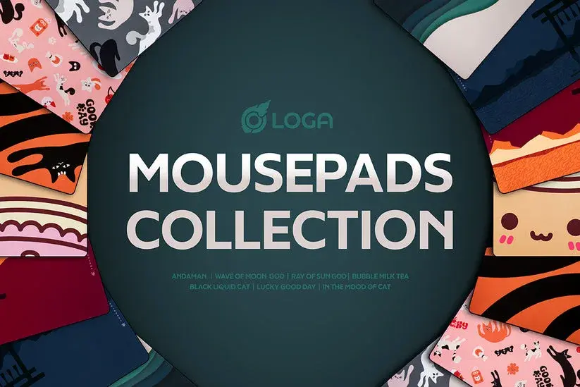 Loga Mousepad 85x40cm Series001 (Bubble Milk Tea)