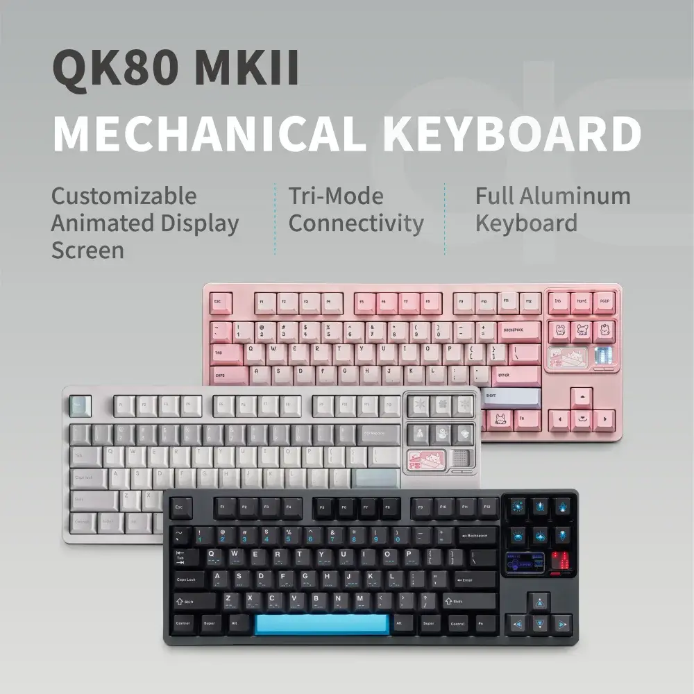Qwertykeys QK80 Mk2 Prebuilt Mechanical Keyboard