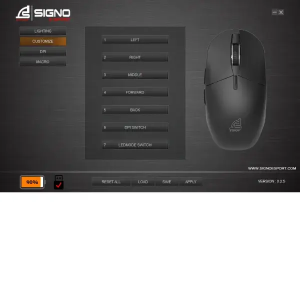Signo WG-904 XANDER Wireless Gaming Mouse